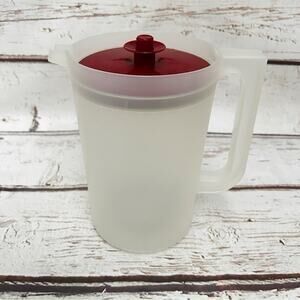 TUPPERWARE Vintage Sheer Frosted Beverage Pitcher